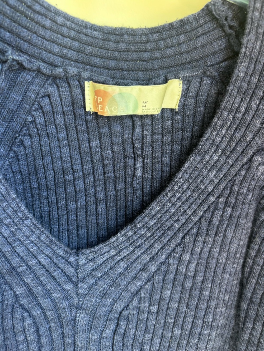 Free People Navy Ribbed Knit Lounge Set - Picture 4 of 5